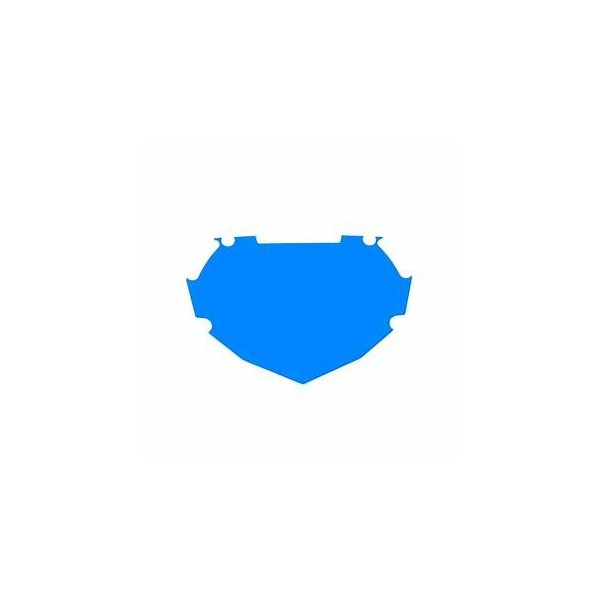 Fond de plaque BOX bleu Pro
