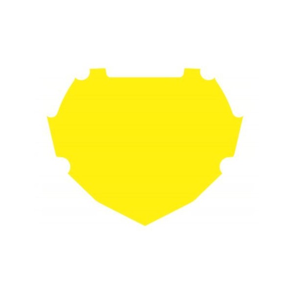 Fond de plaque BOX jaune Small